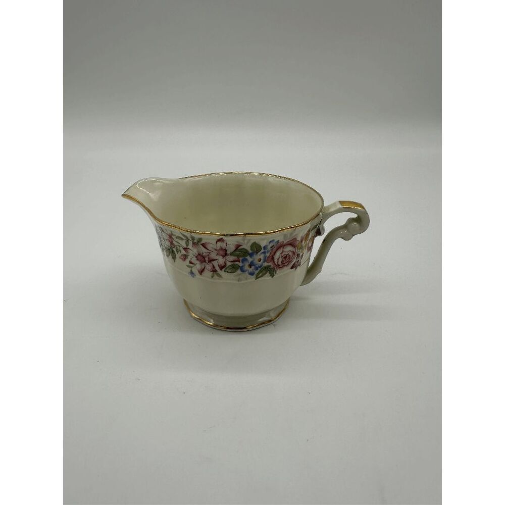 Limoges France Bernardaud & Co Cream Cup Gold Rim 4” Vintage